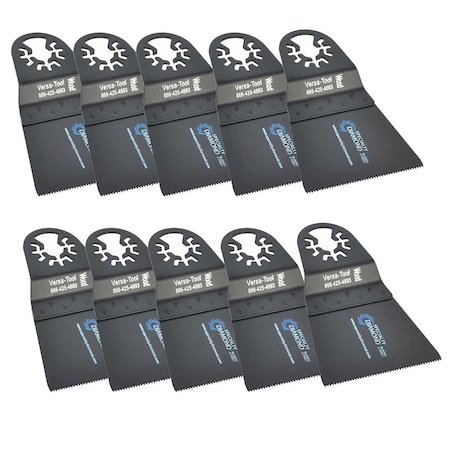 Versa Tool 65mm HCS Wood Cutting Multi-Tool Saw Blades, PK 10 AB10D